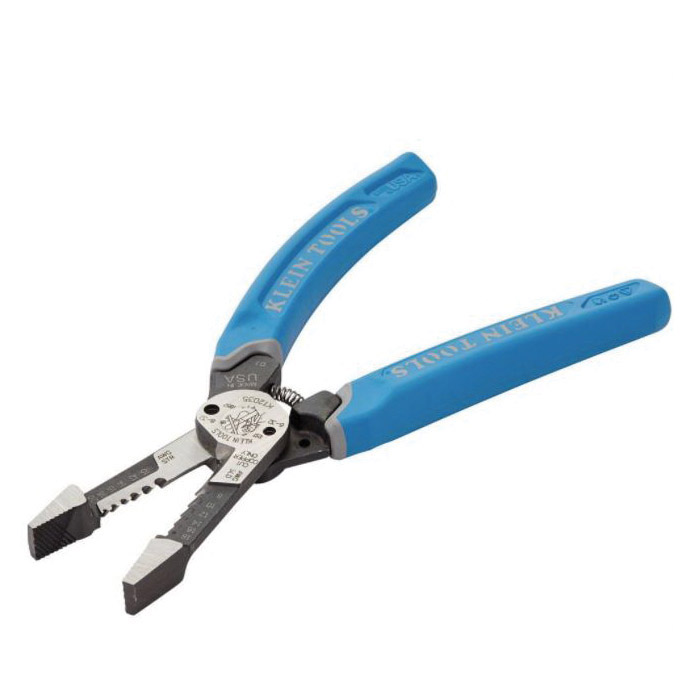 K12035 Heavy-Duty Wire Stripper, 18 to 8, 20 to 10 AWG Wire, 8.41 in OAL, Comfort Grip Handle