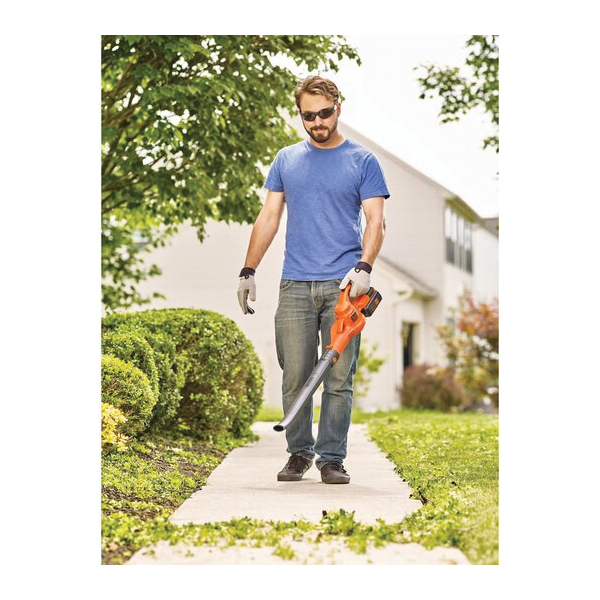 Cordless Sweeper Kit, Black+Decker, 2 Ah, 40 V, Lithium-Ion, 90 cfm - 5
