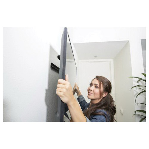 Simple-Mount TV Hanger, Hangman, Aluminum, Black, Anodized, Wall, For: 32 to 80 in Flat TVs - 5
