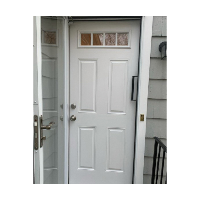 Therma-Tru Pre-Hung Door, Therma Tru, Fiber Glass 4 Panel 4 Lite, Right-Hand, 36 in W x 80 in H, 6-9/16 in Jamb - 2