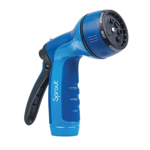 7-Pattern Hose Nozzle, Melnor, Metal, Blueberry Blue - 3