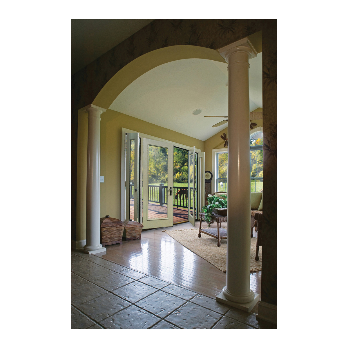 Therma-Tru Pre-Hung Door, Therma Tru, Fiber Glass Full Lite, Right-Hand, 36 in W x 80 in H, 4-9/16 in Jamb - 2