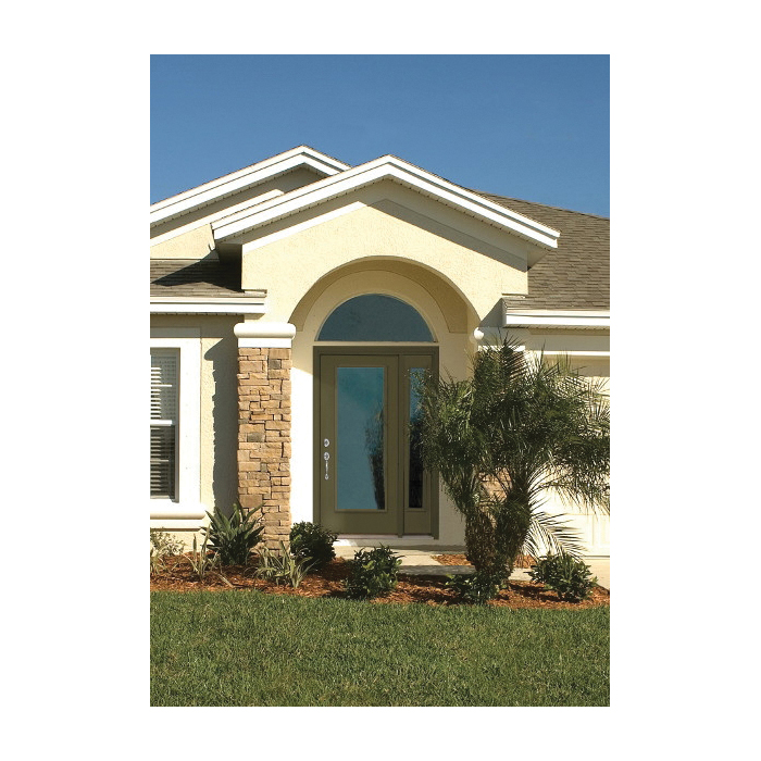 Therma-Tru Pre-Hung Door, Therma Tru, Fiber Glass Full Lite, Right-Hand, 36 in W x 80 in H, 4-9/16 in Jamb - 4