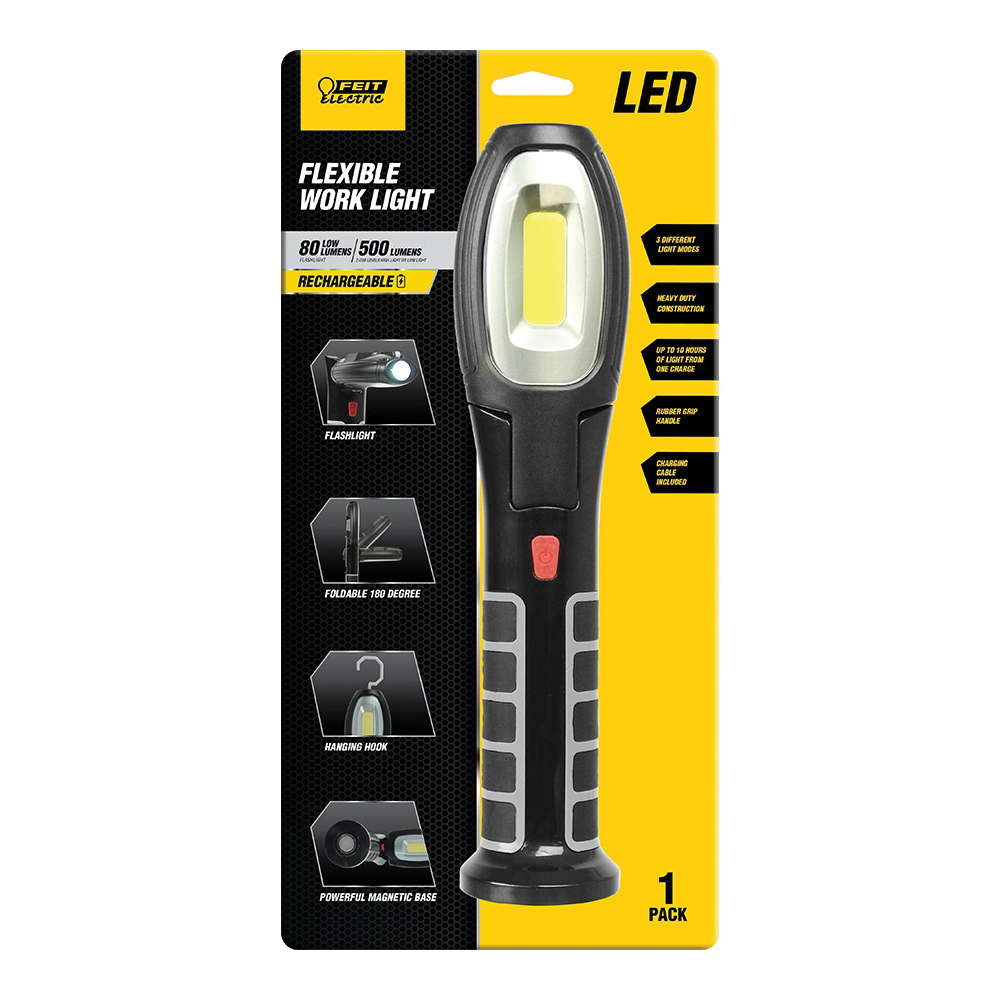 Handheld Work Light, Feit Electric, Pro Series, Adjustable, Lithium-Ion Battery, LED Lamp, 6500 K Color Temp - 2