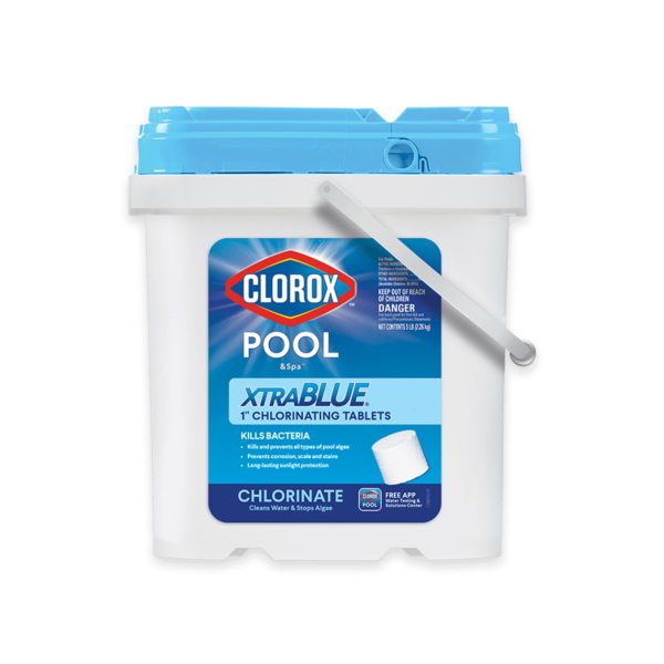 POOL & Spa XtraBlue 29005CLX Chlorinating Tablet, Solid, Chlorine, 5 lb Bucket