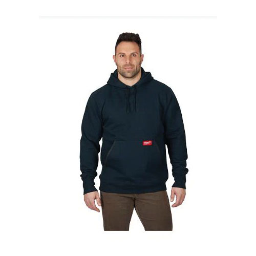 Milwaukee 350B-M Pullover Hoodie, M, Blue, Cotton/Polyester, Comfortable