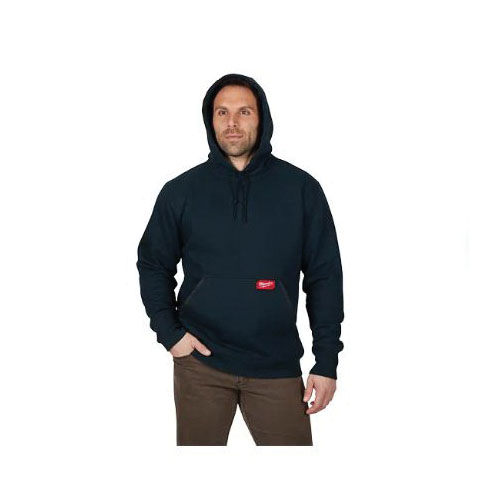Milwaukee 350B-M Pullover Hoodie, M, Blue, Cotton/Polyester, Comfortable