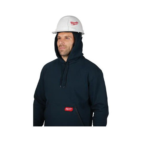 Milwaukee 350B-M Pullover Hoodie, M, Blue, Cotton/Polyester, Comfortable