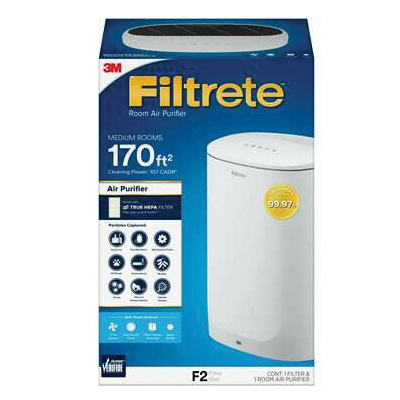 Filtrete FAP-C02WA-G2 Air Purifier, HEPA Filter, 0.3 um, 170 sq-ft Coverage Area - 3