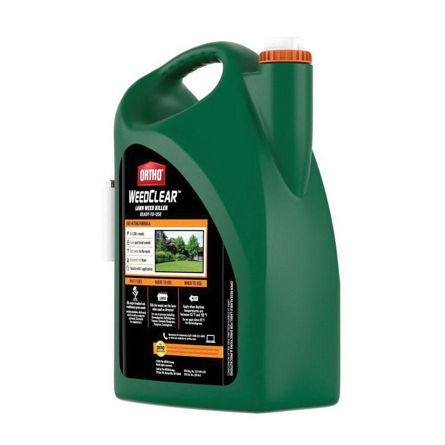 Ortho WeedClear 0447505 RTU Lawn Weed Killer, Liquid, Spray Application, 1.33 gal Jug