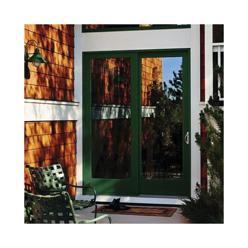 Andersen Frenchwood 400 Series 12080 Gliding Patio Door, 56-3/4 in W x 91-3/8 in H, 3-Panel, Vinyl/Wood - 2