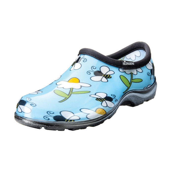 5120BEEBL07 Rain and Garden Shoes, 7, Bee, Blue