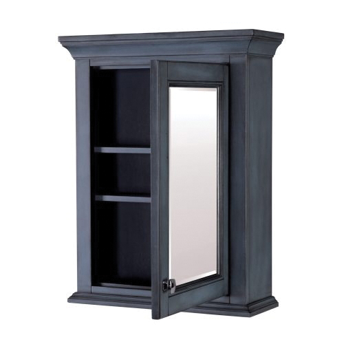 Foremost Brantley Series BABC2228 Medicine Cabinet, 22 in OAW, 8 in OAD, 28 in OAH, Harbor Blue, 2-Shelf, 1-Door - 3