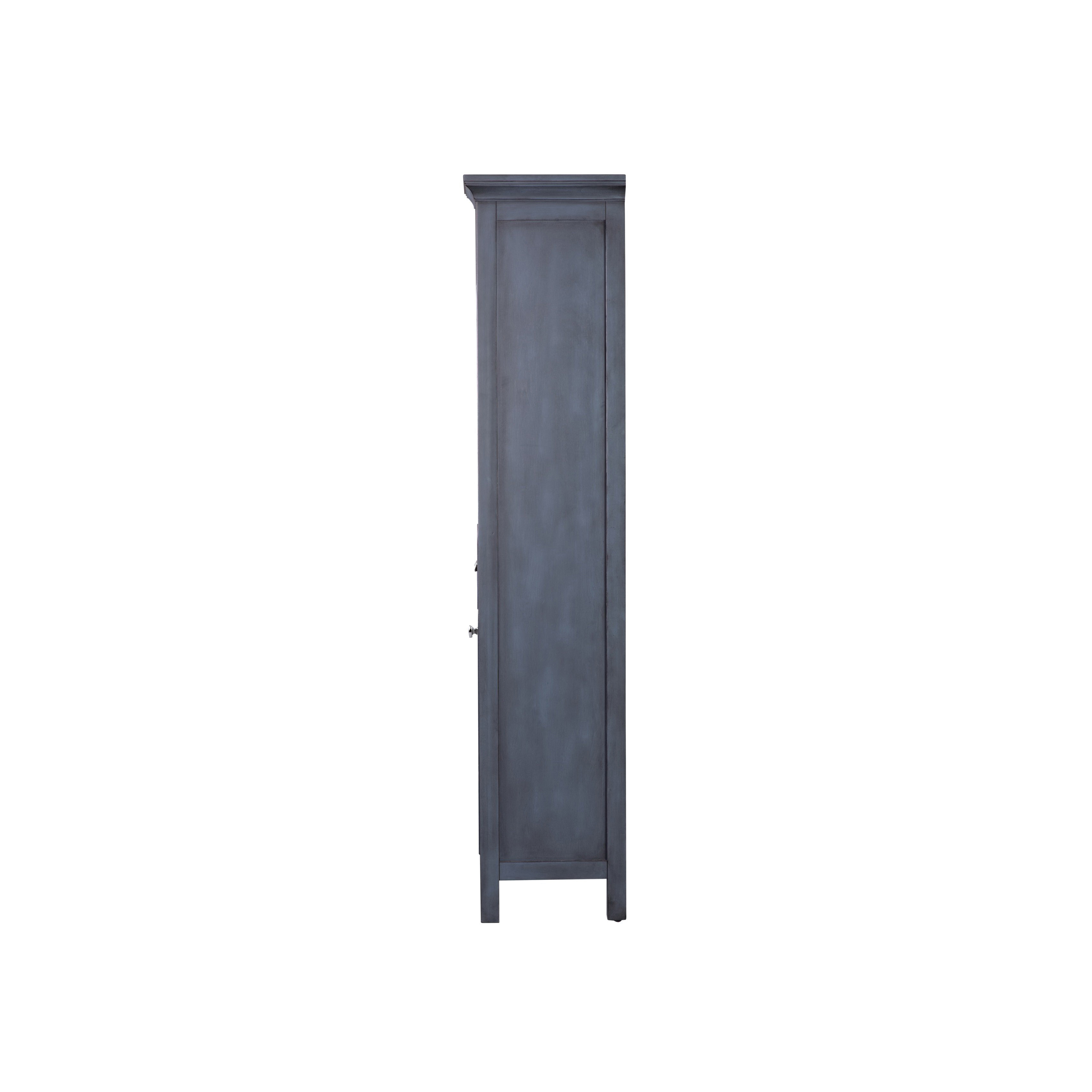 Foremost Brantley BABL2172 Linen Cabinet, 3-Shelf, 1-Drawer, Wood, Harbor Blue, 19 in OAW, 15 in OAD, 70 in OAH - 4