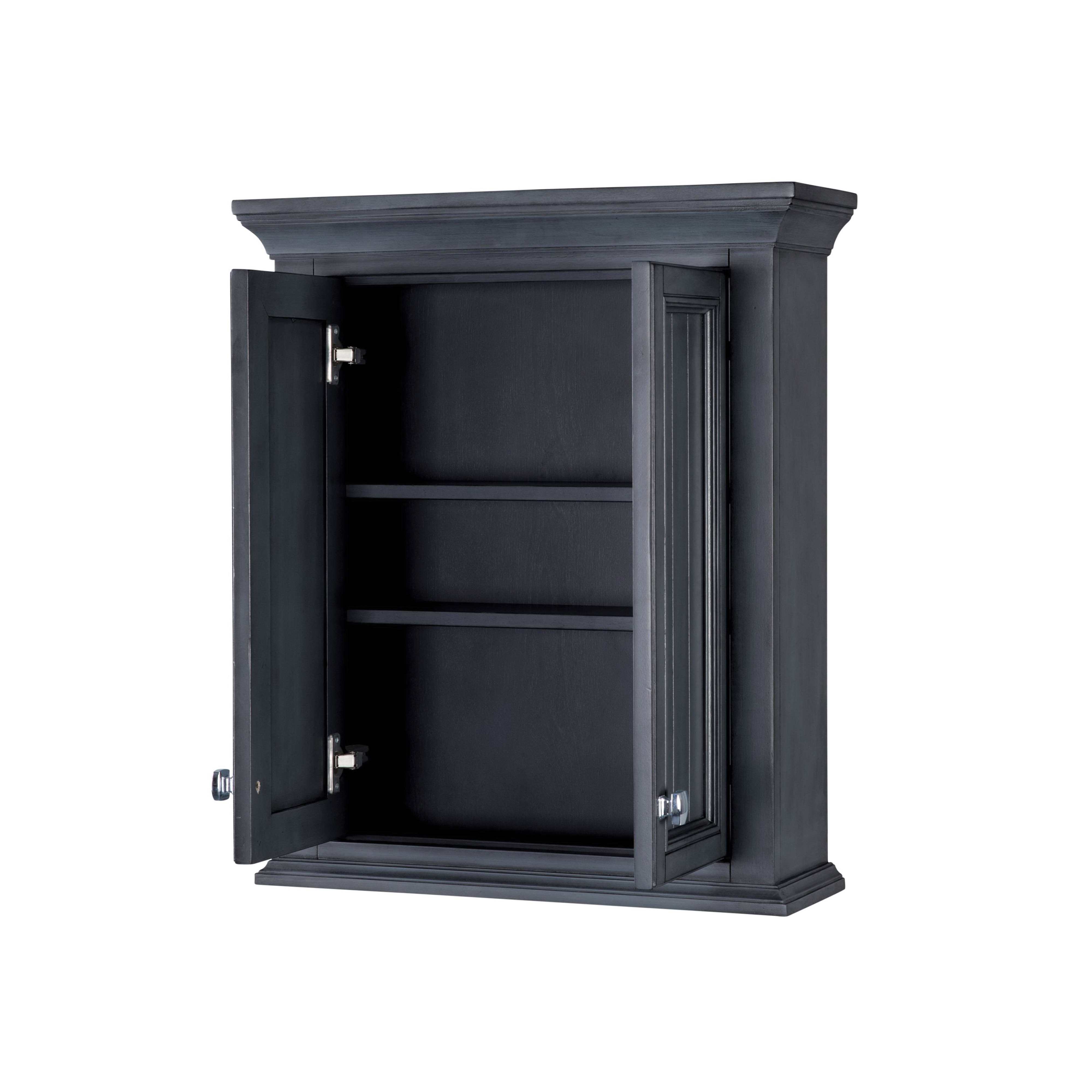 Foremost Brantley BABW2428 Bathroom Cabinet, 2-Door, 2-Shelf, MDF/Poplar, Harbor Blue - 3