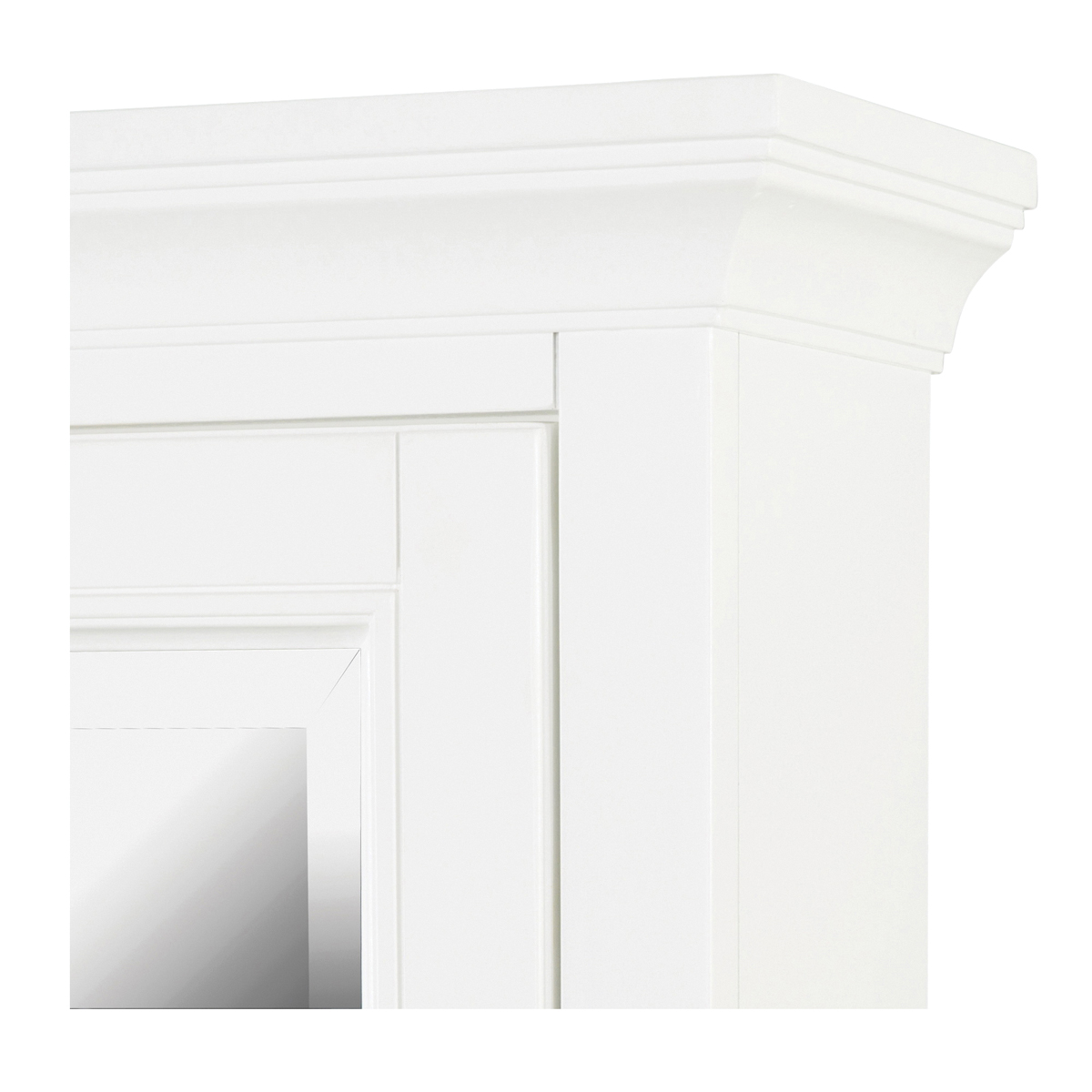 Foremost Brantley Series BAWC2228 Medicine Cabinet, 22 in OAW, 8 in OAD, 28 in OAH, White, 2-Shelf, 1-Door - 3