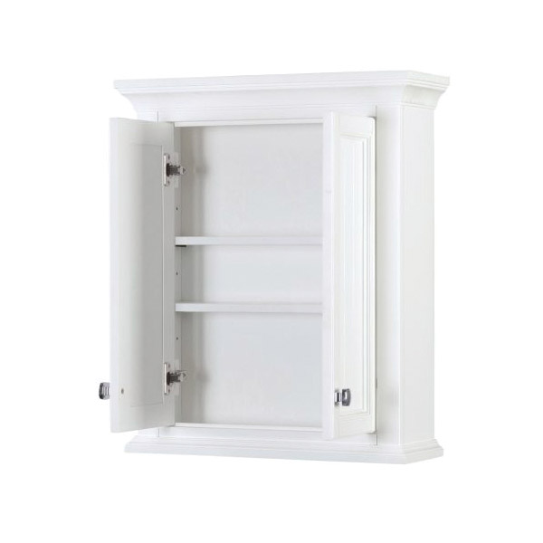Foremost Brantley BAWW2428 Bathroom Cabinet, 2-Door, 2-Shelf, MDF/Poplar, White - 4
