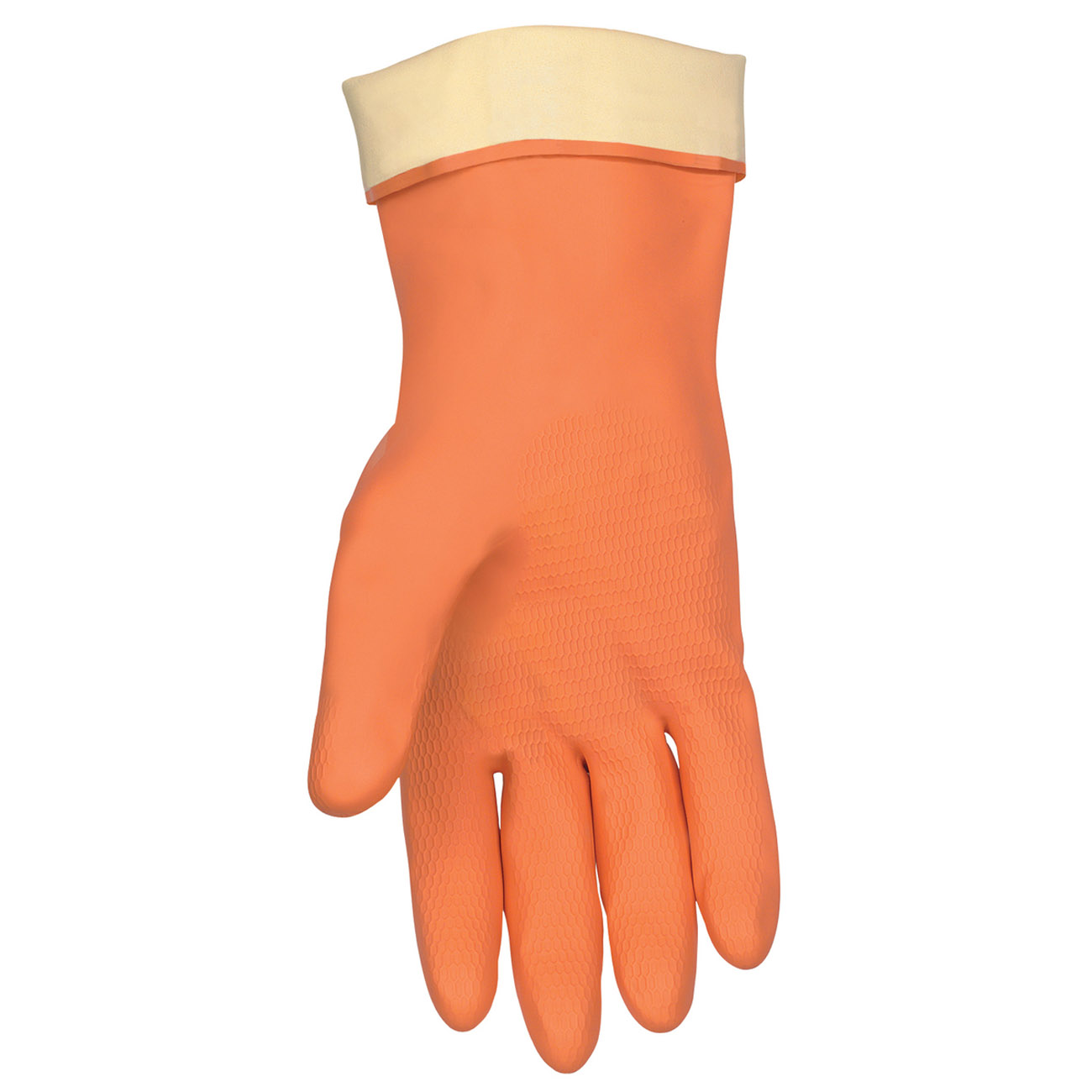 C5430-L Stripping Gloves, Heavy-Duty, L, 12 in L, Straight Thumb, Scalloped Cuff, Latex/Neoprene