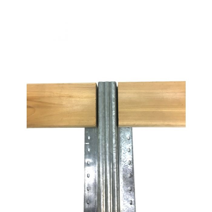 Lifetime Steel Post Lifetime Fence LTP 80120 Fence Post, 8 ft H, Steel, Galvanized - 2