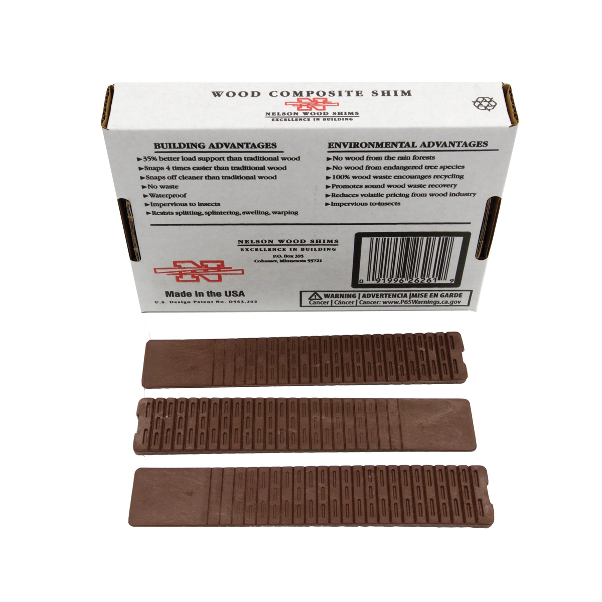 Nelson WC8/32/15/50-LA Shim, 8 in L, 1-3/8 in W - 3