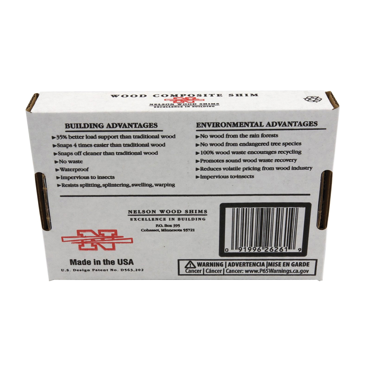 Nelson WC8/32/15/50-LA Shim, 8 in L, 1-3/8 in W - 4