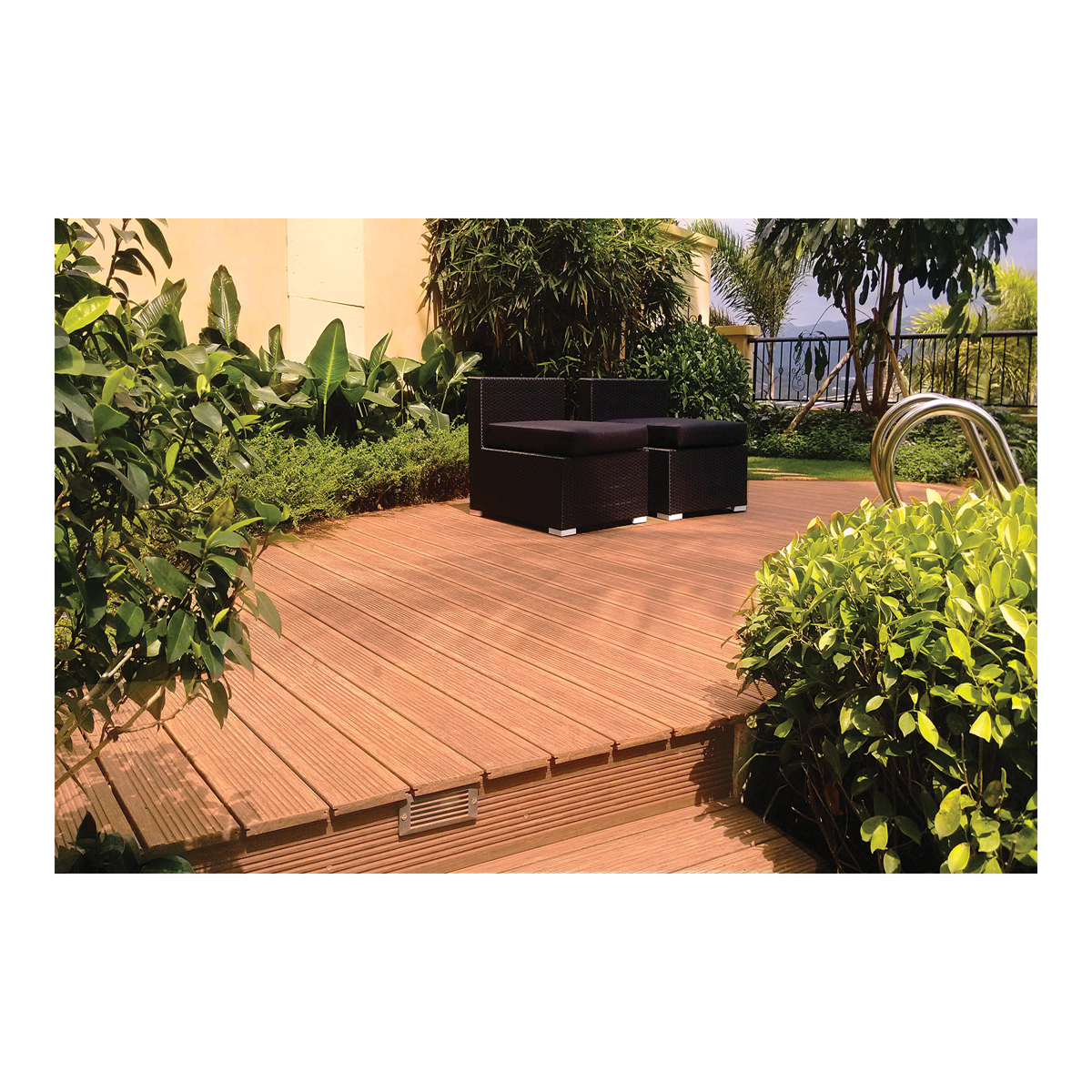 dassoXTR EPC-DK20-G2-PP Outdoor Decking Board, 5-3/8 in W Actual, 6 ft L Nominal, 6 in W Nominal - 3