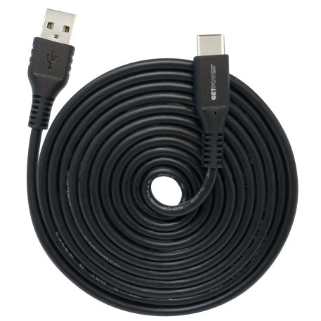 GP-XL-USB-C XL Charging and Sync USB Cable, USB 2.0 A, USB-C, 7 ft L