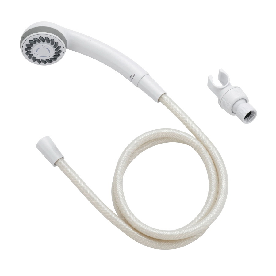 Hand-Held Shower Head DS3068WH, 1.75 (6.6) 80 gpm (L/MIN) psi, 1/2-14 NPT Connection, Threaded, PVC, White