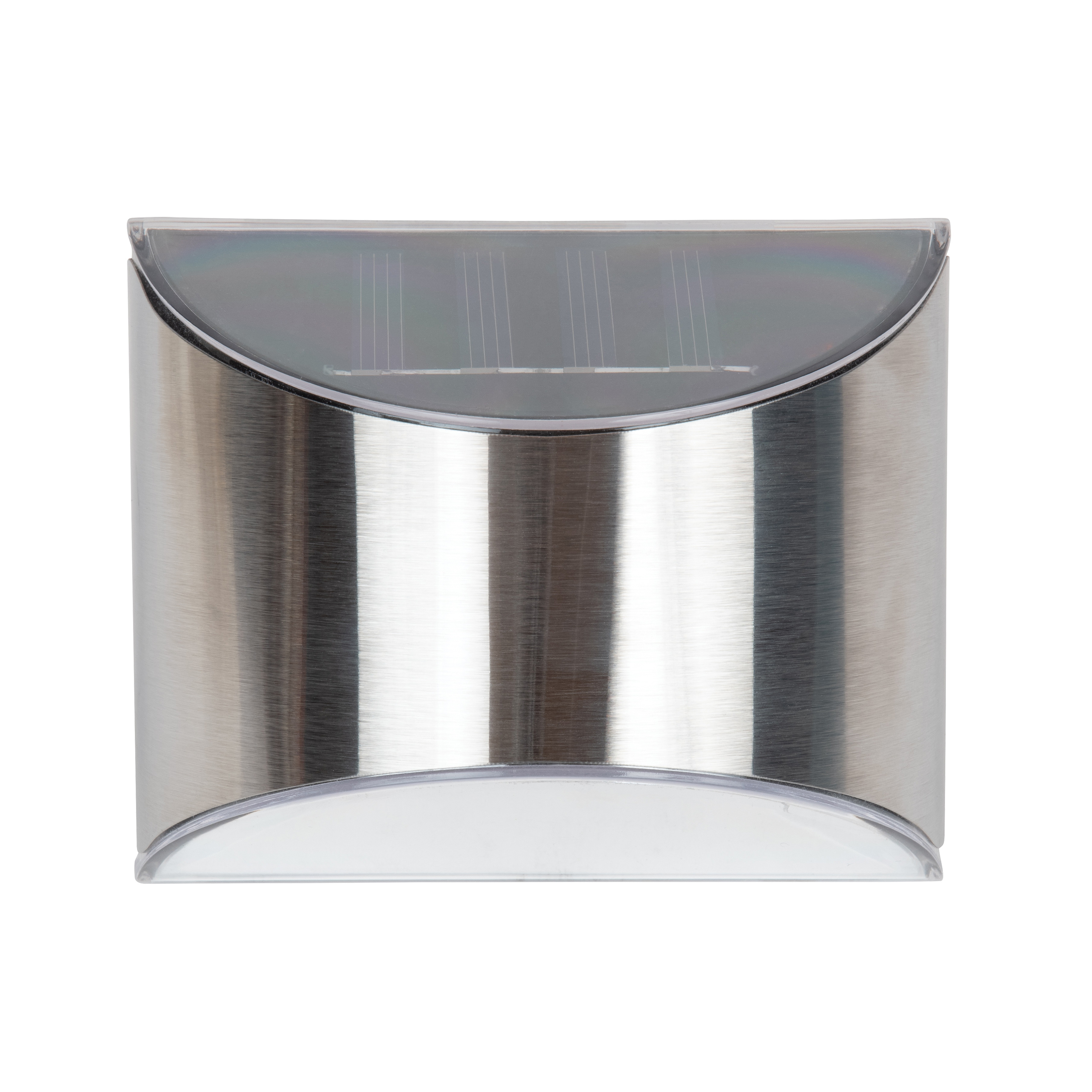 26083 Solar Light Wedge, Nickel-Metal Hydride Battery, AA Battery, 4-Lamp, Stainless Steel