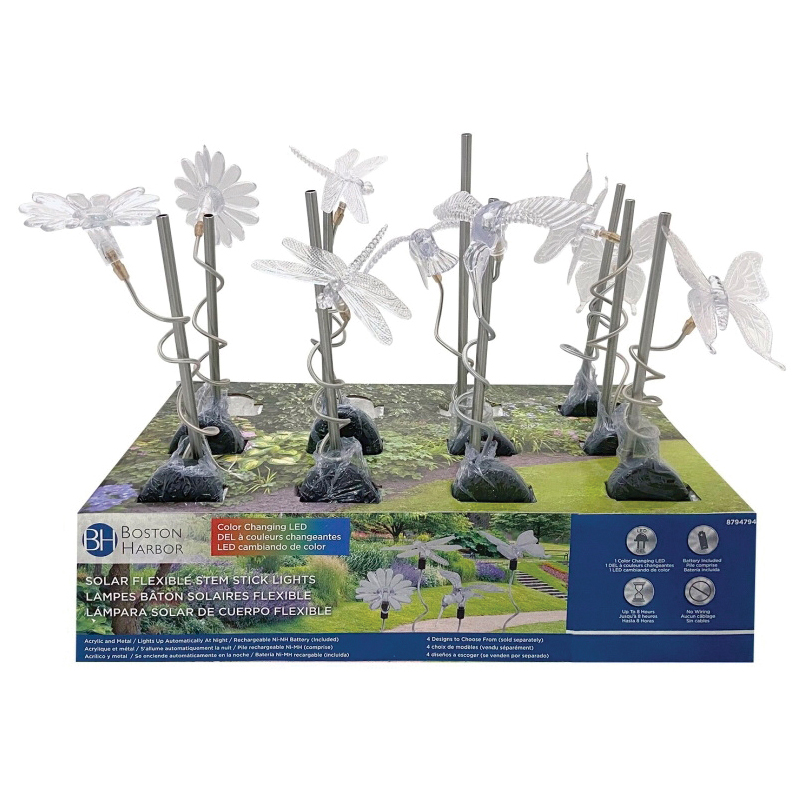 Boston Harbor 26143 Light, Nickel-Metal Hydride Battery, 1-Lamp, LED Lamp, Plastic/Stainless Steel Fixture, White