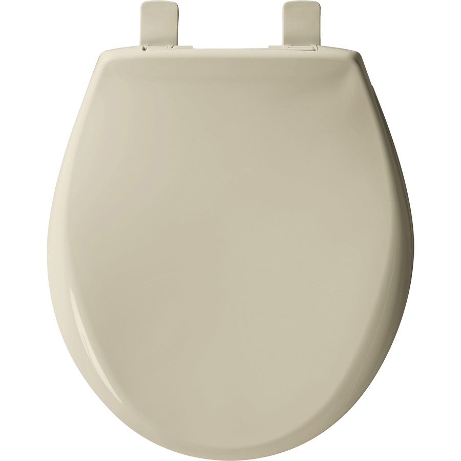 Affinity Toilet Seat, Mayfair, Round, Plastic, Bone, Soft-Close Hinge - 2