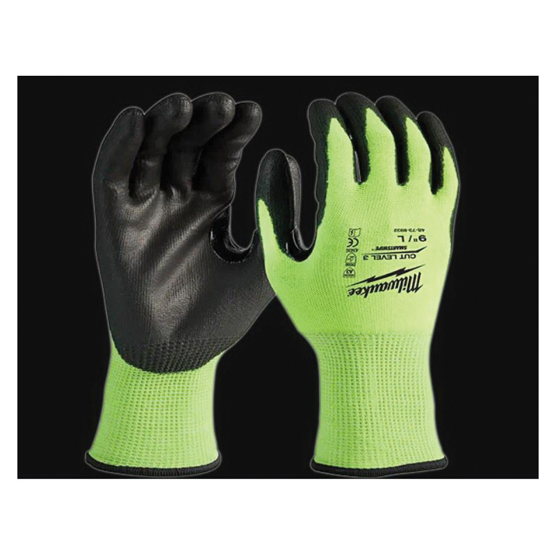 Milwaukee XL Cut Level 3 High Dexterity Polyurethane Dipped Gloves