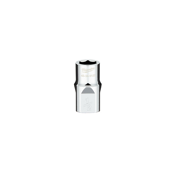 45-34-9100 Socket, 1/2 in Socket, 1/2 in Drive, 6-Point, Chrome Vanadium Steel, Chrome