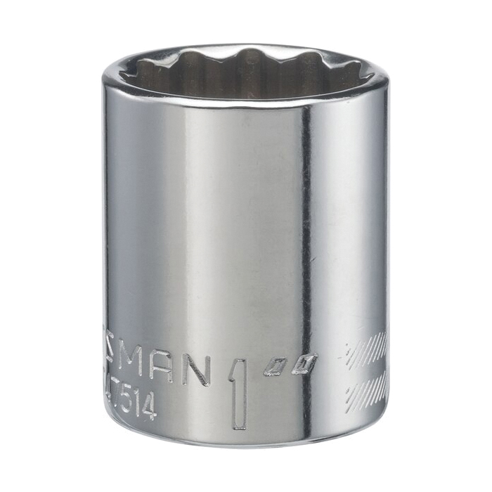 CMMT47514 Socket, 1 in Socket, 1/2 in Drive, 12-Point, Chrome