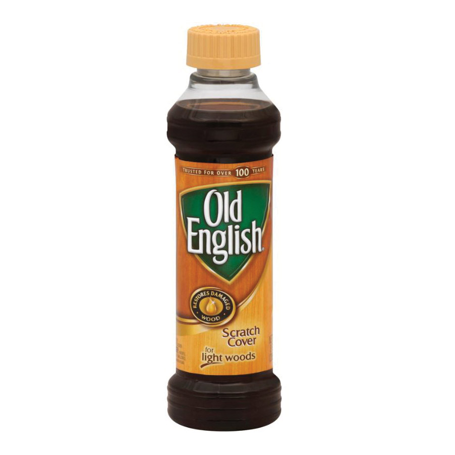 Old English 6233875462 Scratch Cover, 8 fl-oz, Brown, Liquid, Citrus