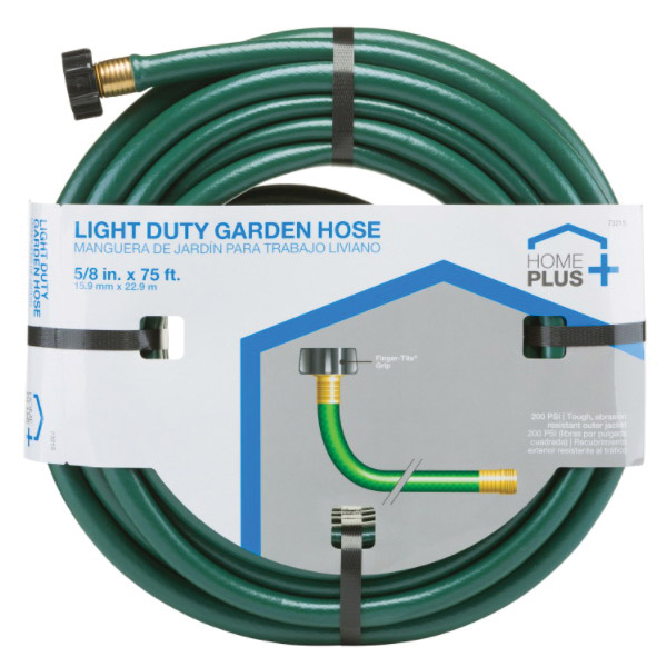 Garden Hose, Home Plus, 75 ft L, Female, Vinyl, Green, 200psi - 3