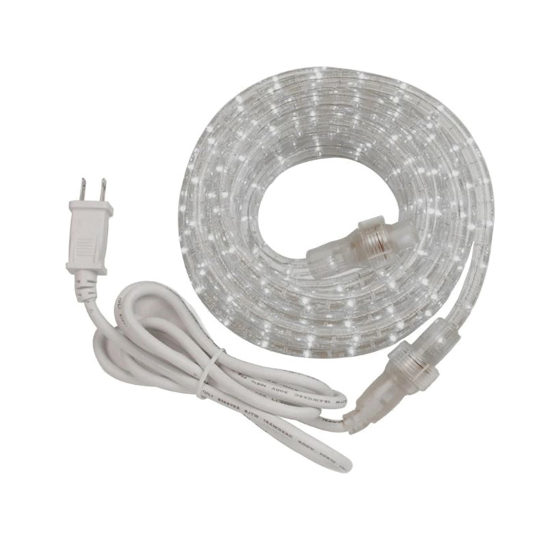 LROPE6W Rope Light Kit, 120 VAC, 2 W, 72-Lamp, LED Lamp, Daylight Light, 67 Lumens Lumens, 4500 K Color Temp