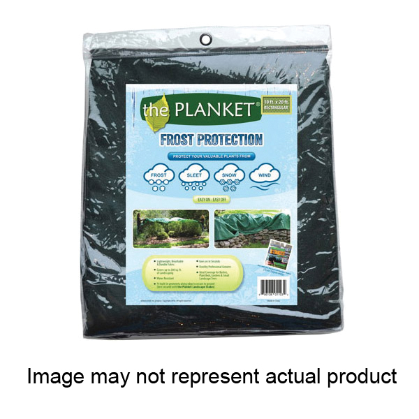 Planket 11200-6 Plant Cover, 10 ft L, 20 ft W, Synthetic Fabric, Green