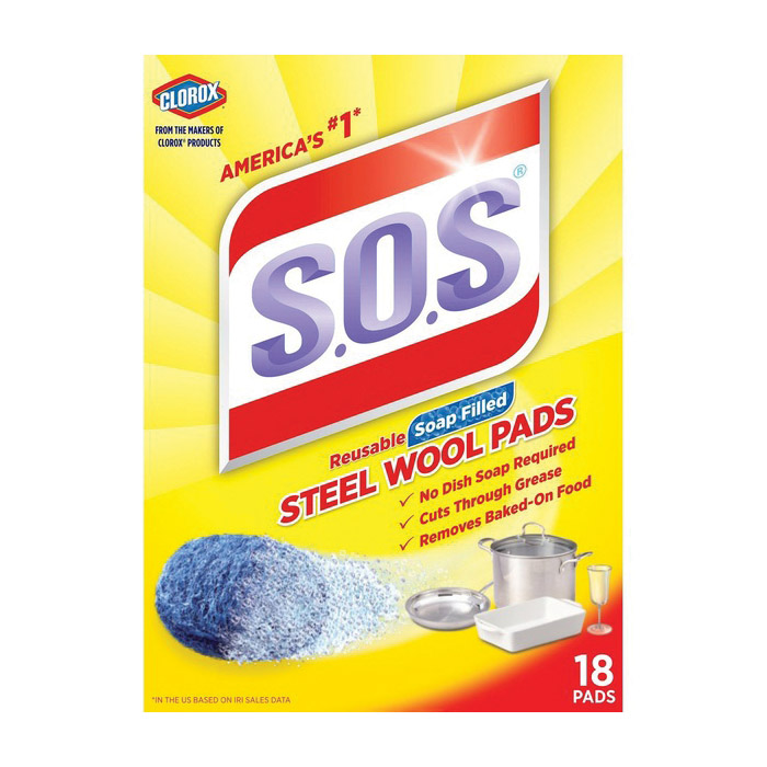 S.O.S 98021 Pad, Steel Wool Abrasive
