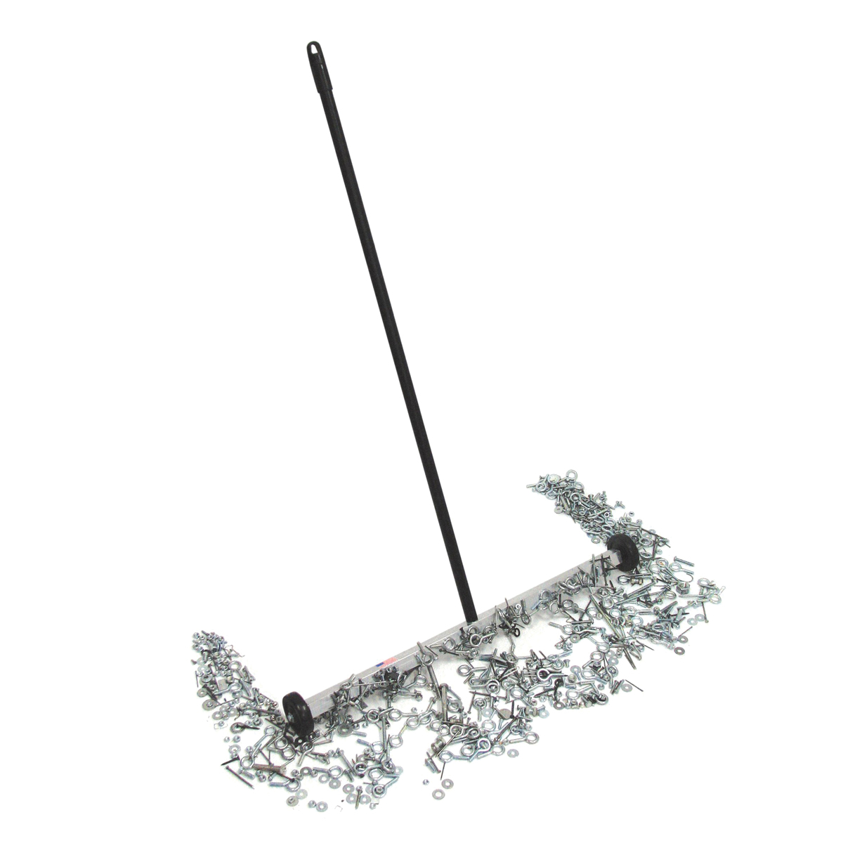 Magnetic Floor Sweeper, Magnet Source, 30 in W, 43 in Handle, 55 lb Magnet Strength - 4