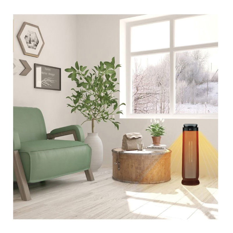 Oscillating Tower Heater, Perfect Aire, 120 V, 900, 1500 W, 128 sq-ft Heating Area, 2-Heat Settings, Black - 5