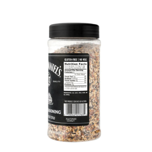 BBQ Rub, Jack Daniel's, Granular, Garlic, Pepper, 10.25 oz - 2