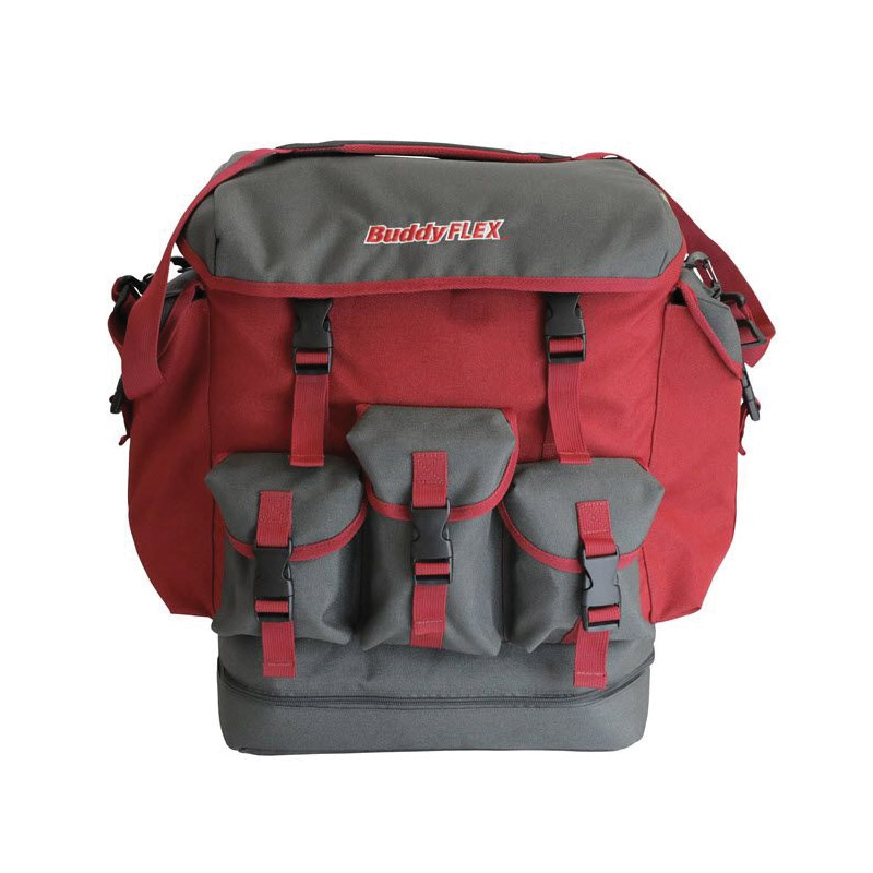 Buddy FLEX Series F600050 Gear Bag, 1 lb Capacity, 5-Compartment, Padded Shoulder Strap, Cardura Nylon