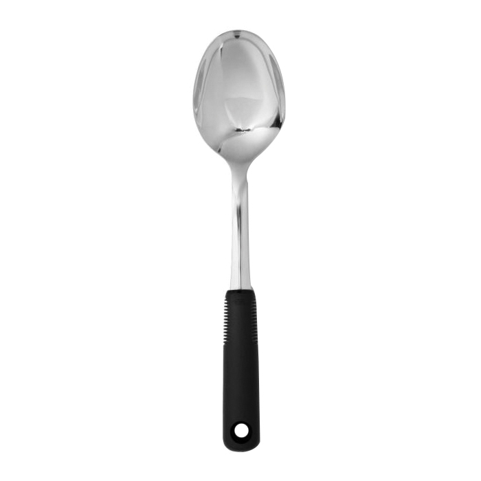 11283100 Spoon, 12.35 in OAL, Stainless Steel, Polished