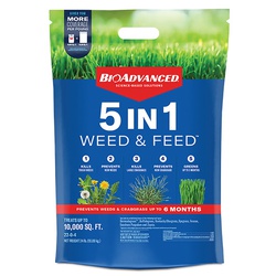 704865H Weed and Feed Fertilizer, 24 lb Bag, 22-0-4 N-P-K Ratio