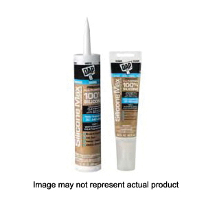 DAP SILICONE MAX 08788 Silicone Sealant, Brown, 24 hr Curing, 40 to 120 deg F, 10.1 fl-oz