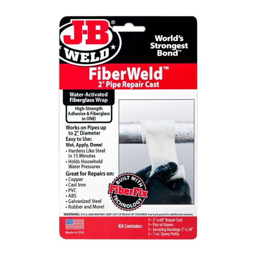FiberWeld 38260 Pipe Repair Cast, 60 in L, 2 in W, Fiberglass, Off-White