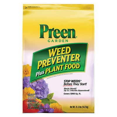 2164256 Weed Preventer Plus Plant Food, Granular Solid, 31.3 lb Bag