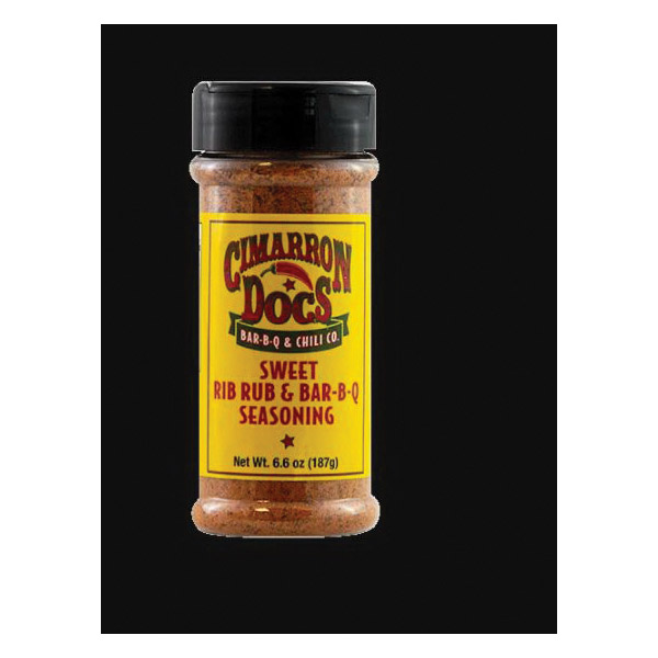 Cimarron Docs CD02007 Rib Rub and BBQ Seasoning, Sweet, 6.6 oz Bottle