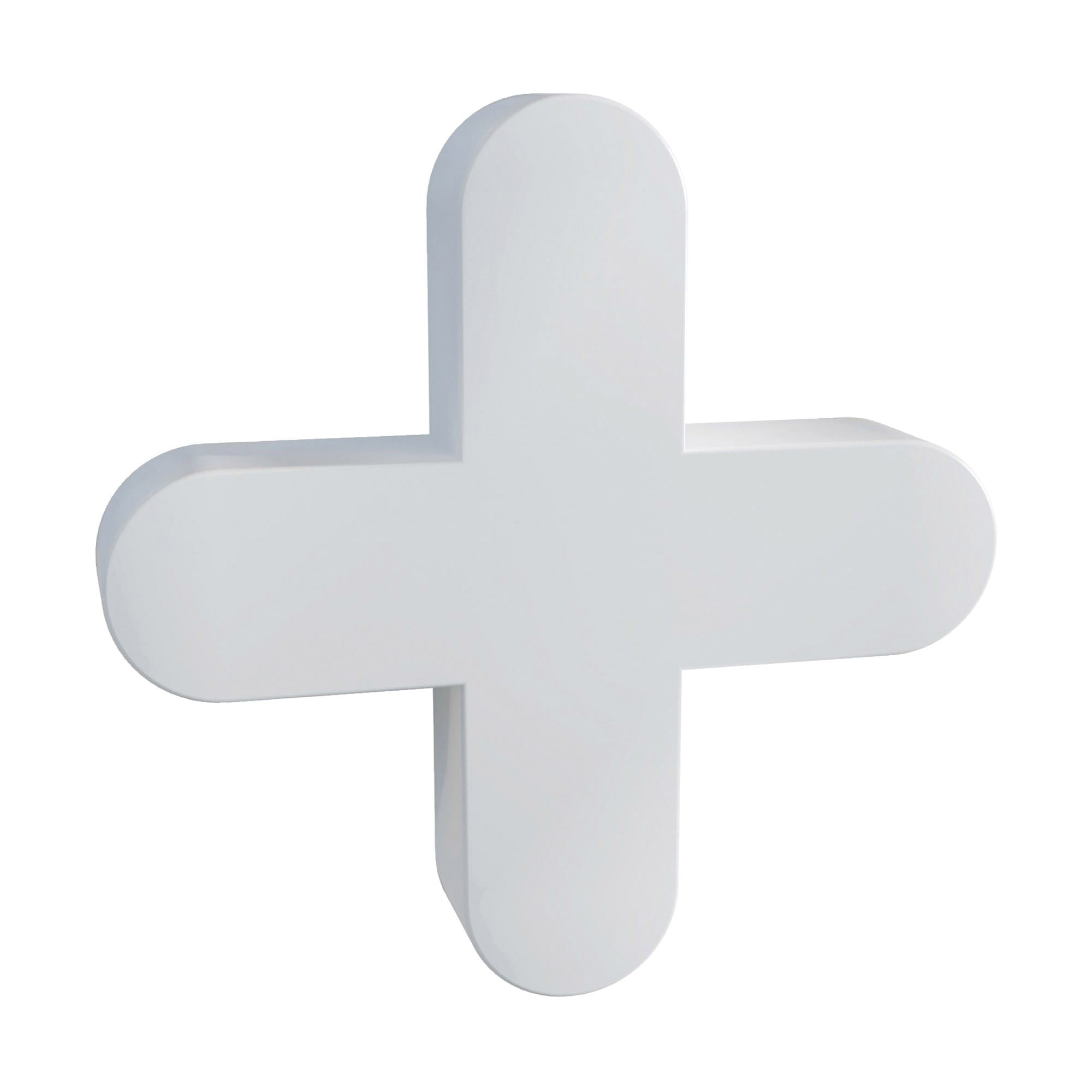 10336 Traditional Flexible Tile Spacer, 0.11 in Thick, Plastic, White